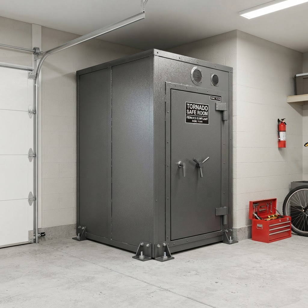 Above Ground In-Garage Shelters